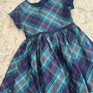 Marks & Spencer Tartan Kids Dress in Navy and Teal
